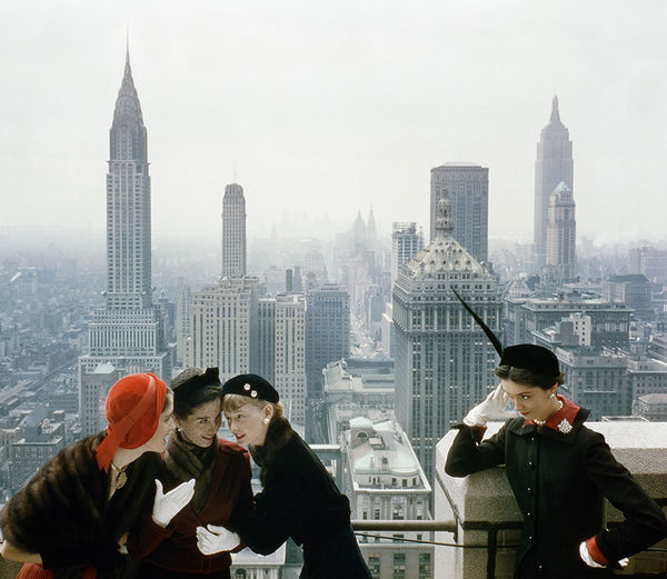 Norman Parkinson, Young Velvets, Young Prices, New York City, American Vogue, October 15, 1949