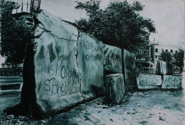 Johans Peñaloza Ensamblaje Territorial n° 22, 2021 Acrylic on canvas 74 x 108 cm