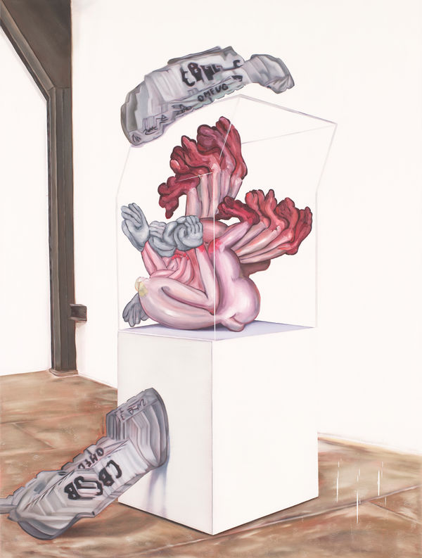 Carolina Muñoz Body on Plinth, 2024 Oil on canvas 120 x 90 cm