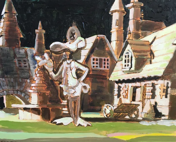 Andreas von Gehr La Aldea, 2021 Acrylic on canvas board 24 x 30 cm