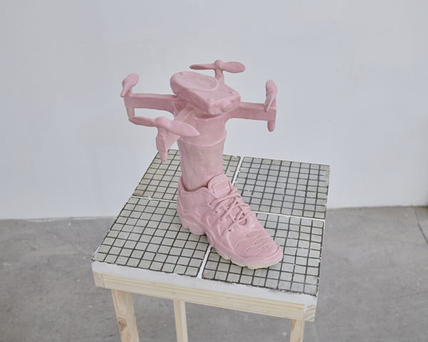 Vicente Prieto Gaggero Dron, 2021 Hand-built pigmented ceramic and enamel 30 x 31 x 28 cm