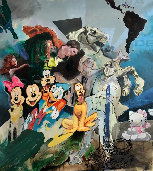 Andreas von Gehr Zona de Sacrificio, 2021 Acrylic on canvas 130 x 120 cm