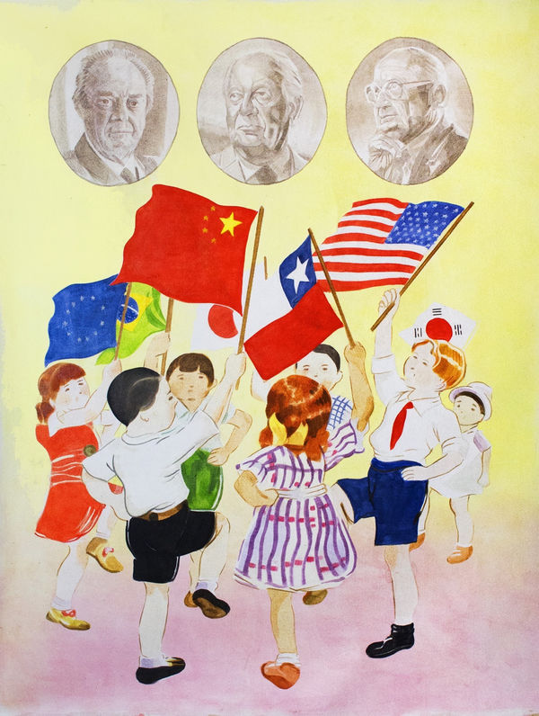 Fernando Balmaceda La Alegría, 2018 Oil on canvas 150 × 120 cm