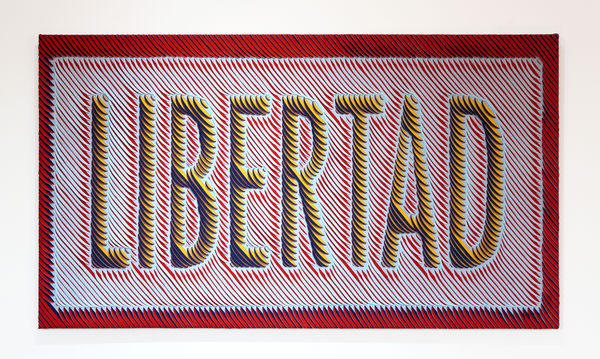 Andrea Barrios Libertad, 2018 Cut, folded and sewn fabric 79 × 139 cm