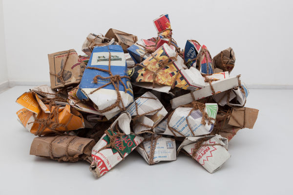 Hassan Sharif, Cardboard, Coir and Glue, 2003