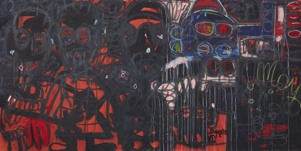 Aboudia, Graffitis, 2020