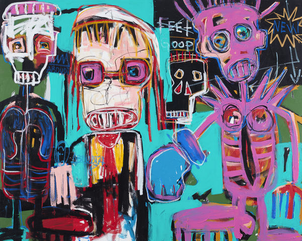 Aboudia, Untitled, 2017