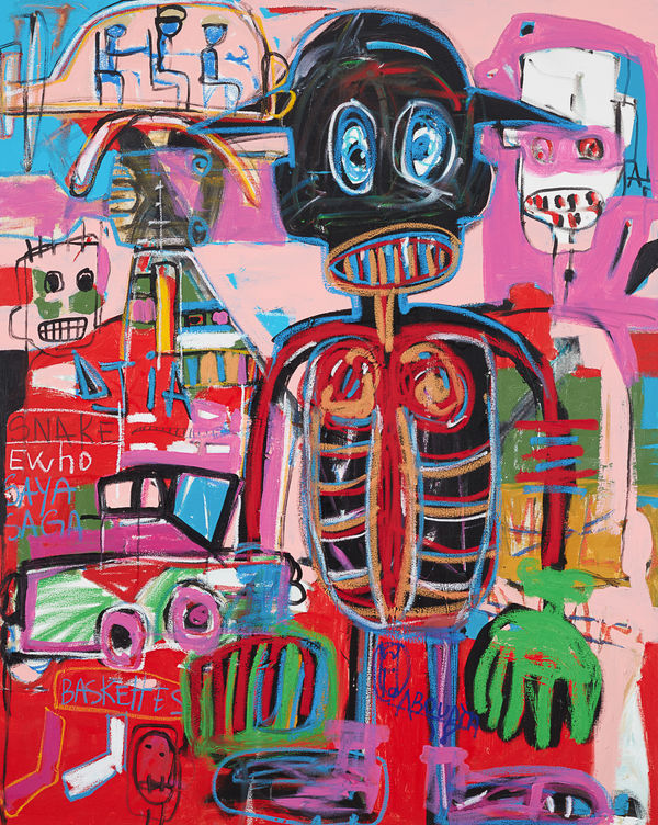 Aboudia, Untitled, 2017