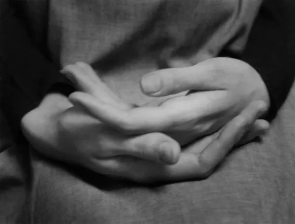 Paul Caponigro, Eleanor's Hands, Winthrop, MA, 1965