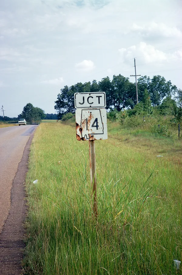 William Christenberry, Road Sign, near Uniontown, Alabama, 1973