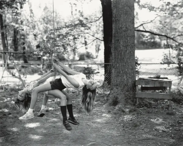 Sally Mann, Robin and Jessie Swinging (At Twelve), 1983-1985