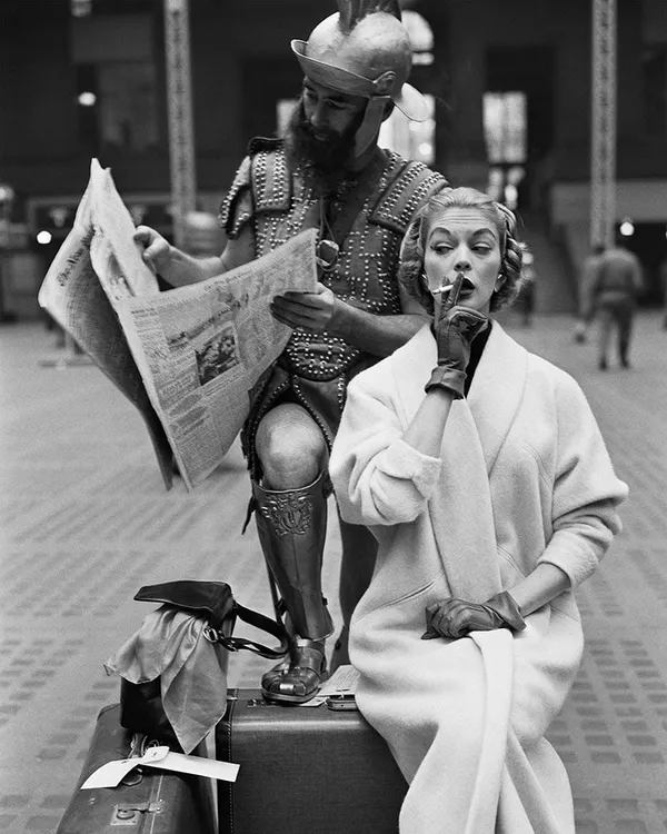 William Helburn, Jean Patchett and Centurian, Penn Station, New York, NY, 1955