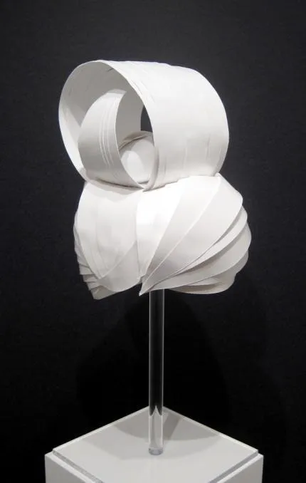Greg Lotus, Paper-Cut-Project, White Paper Back Wig, 2011