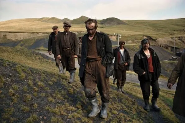Bruce Davidson, Wales (miners on hillside), 1965