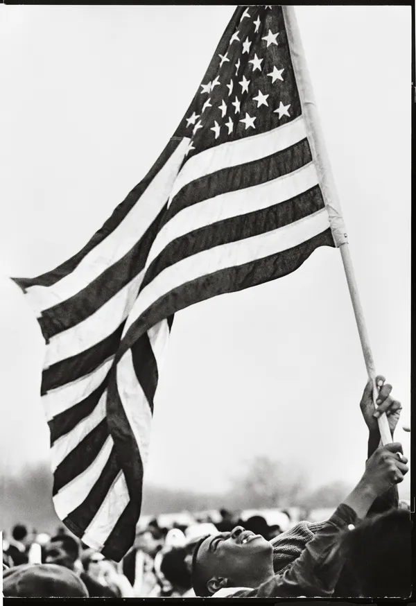 Steve Schapiro, Flag, The Selma March, 1965