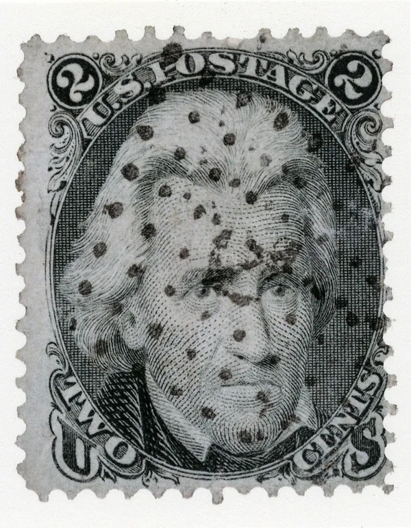 Richard Benson, Andrew Jackson Stamp with Fancy Cancel, 2013
