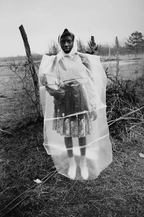 Bruce Davidson, Untitled, Time of Change (Young Girl in Poncho, Selma March, Alabama), 1965