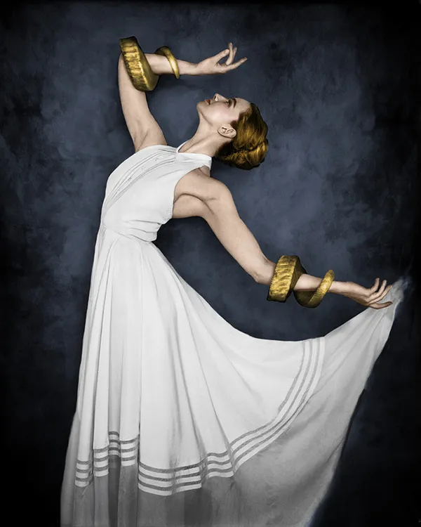 Vee Speers, Untitled #11, Gold Horns, The King's Court, 2025