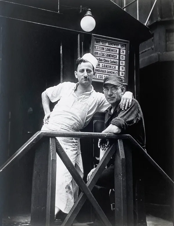 Walker Evans, Lunchroom Buddies, New York City, 1931, From the Full Walker Evans: Selected Photographs Portfolio, 1974