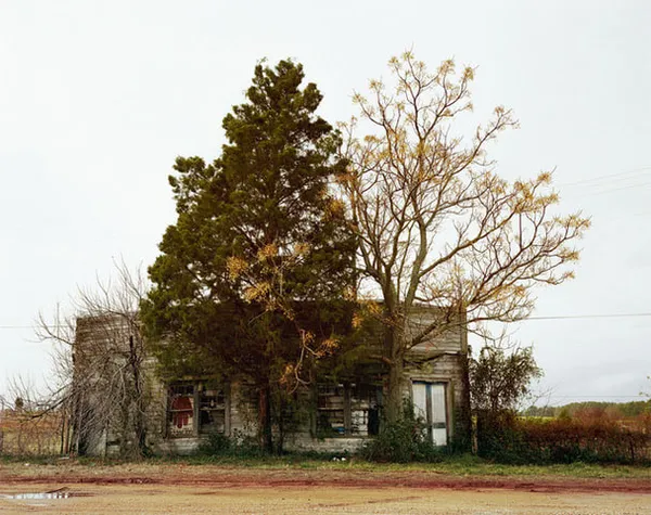 William Christenberry, Palmist Building (Winter), Havana Junction, Alabama, 1981
