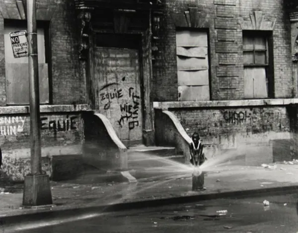 Bruce Davidson, Untitled, East 100th Street (Boy and Fire Hydrant), 1966 - 68