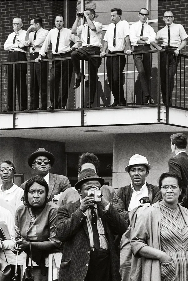 Steve Schapiro, Watching the Selma March From Balcony, Montgomery, Alabama, 1965
