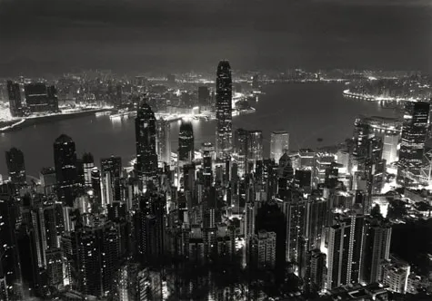 Michael Kenna, Skyline, Hong Kong (Night), Study 1, China, 2006