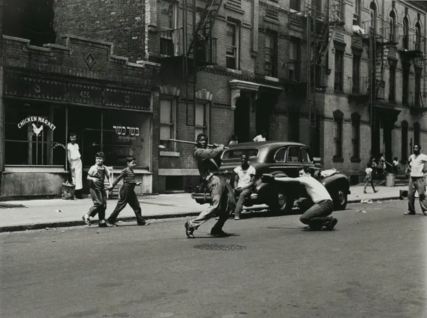 Arthur Leipzig, Stickball, 1950