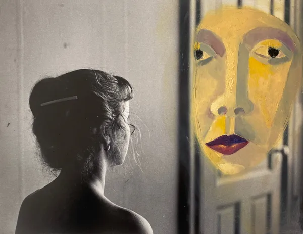 Duane Michals, Esta Contemplates the Enigma, March 2, 1980