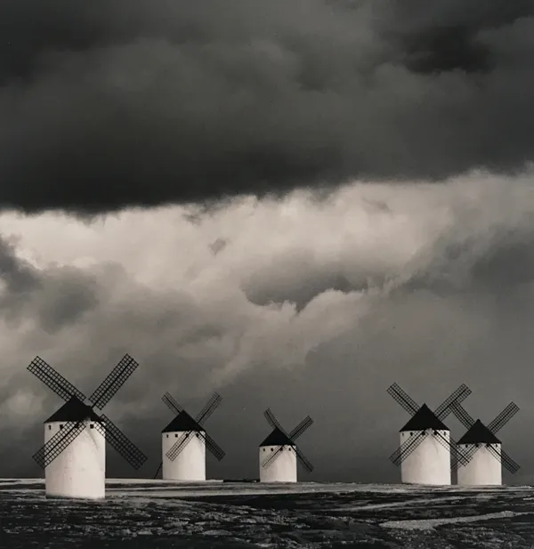 Michael Kenna, Quixote's Giants, Study 2, Campo de Criptana, La Mancha, Spain, 1996