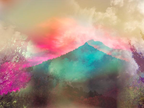 Terri Loewenthal, Psychscape 71 (Ike's Backbone, AZ), 2018