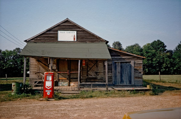 William Christenberry, Red Gasoline Pump, near Eutaw, Alabama, 1974