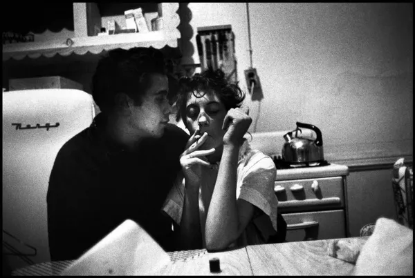 Bruce Davidson, Brooklyn Gang (couple in kitchen, girl smoking), 1959