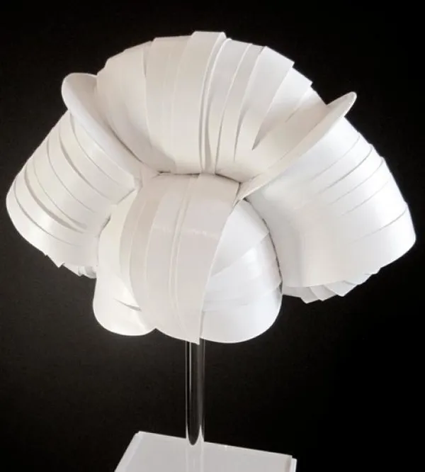 Greg Lotus, Paper-Cut-Project, Lady in White Wig, 2011