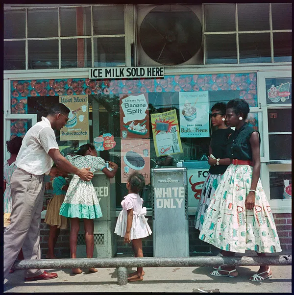Gordon Parks, At Segregated Drinking Fountain, Mobile, Alabama (37.009), 1956