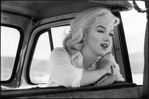 Ernst Haas, Marilyn Monroe on the set of the Misfits Nevada , 1960