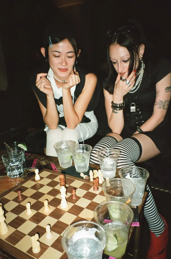 Julia Ling and Yani at The Hollywood Roosevelt for "Boho Noir" by Club Chess and Jasmine Johnson 6.14.25 (Hollywood, CA USA)
