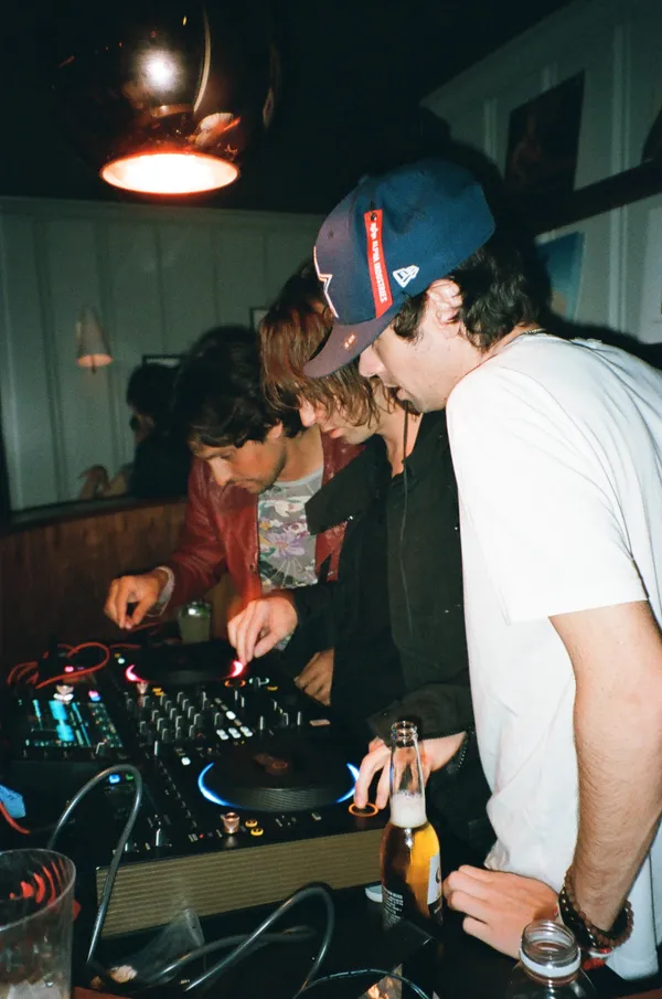 Noah Dillon and Chandler Ransom Lucy (The Hellp) at The Den for "Deal With It" 6.6.25 (West Hollywood, CA USA)