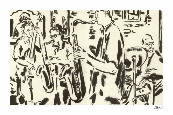 Jaki Doyka, Ben Solomon, Kevin Sun, Dean Torrey, and Kayvon Gordon at Lowlands 7.23.24 (Gowanus, NY USA), 2024