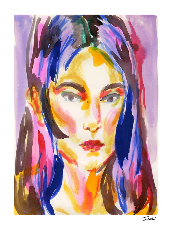 Jaki Doyka, Self-Portrait at Tayo's Apartment 5.23.23, 2023