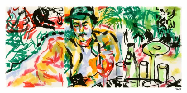 Jaki Doyka, Esteban Coppel at Chateau Marmont 5.13.23 (#1), 2023