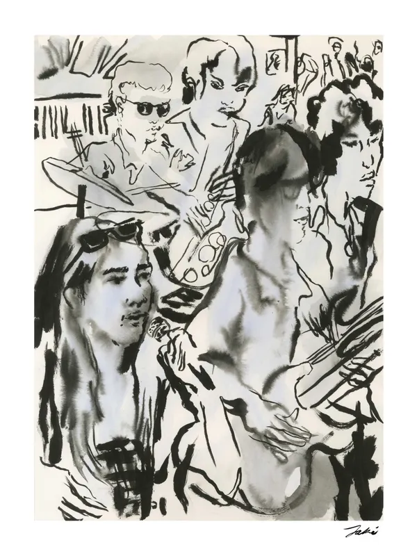 Jaki Doyka, Major Five (Jules, Ethan, Ian, and Gaven) at Times Square for "Philippines Fest" 7.9.23, 2023