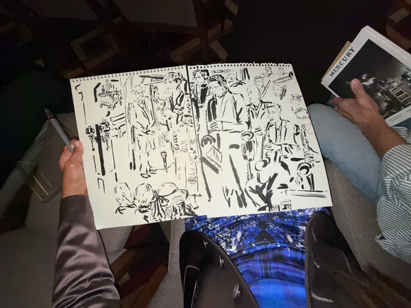 Jaki Doyka at Los Angeles Athletic Club for The Marlonius Jazz Orchestra with Denise Thimes 6.22.25 (Los Angeles, CA USA)