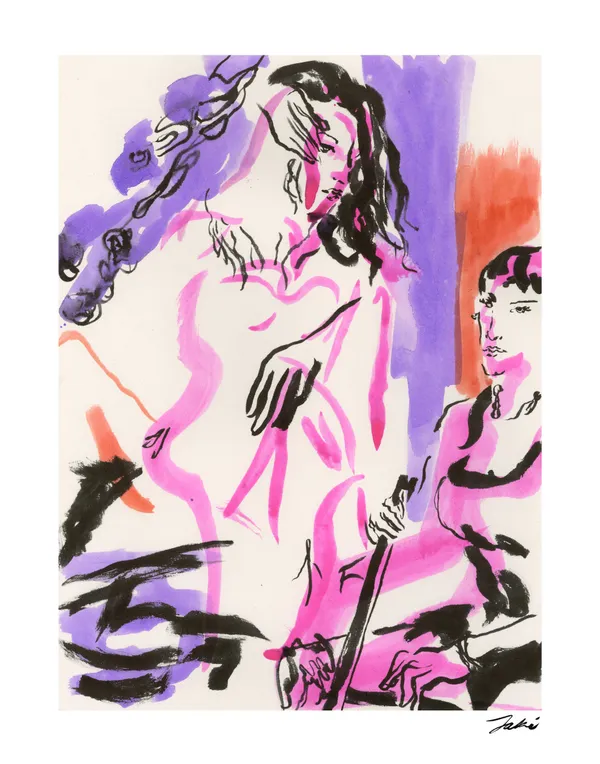 Jaki Doyka, Amanda Wallace and Rachel Wark at Otion Front Studio performing "Other Tongue" 4.18.24 (#2), 2024