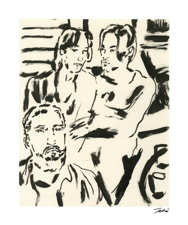 Jaki Doyka, Carlos Eduardo Chavez and Tommaso Tosini at Little Secret 8.30.24 (Hancock Park, CA USA), 2024