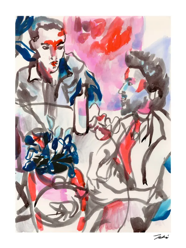 Jaki Doyka, Mario Burton and Sasha Desree at Shelly's Apartment 5.31.23, 2023