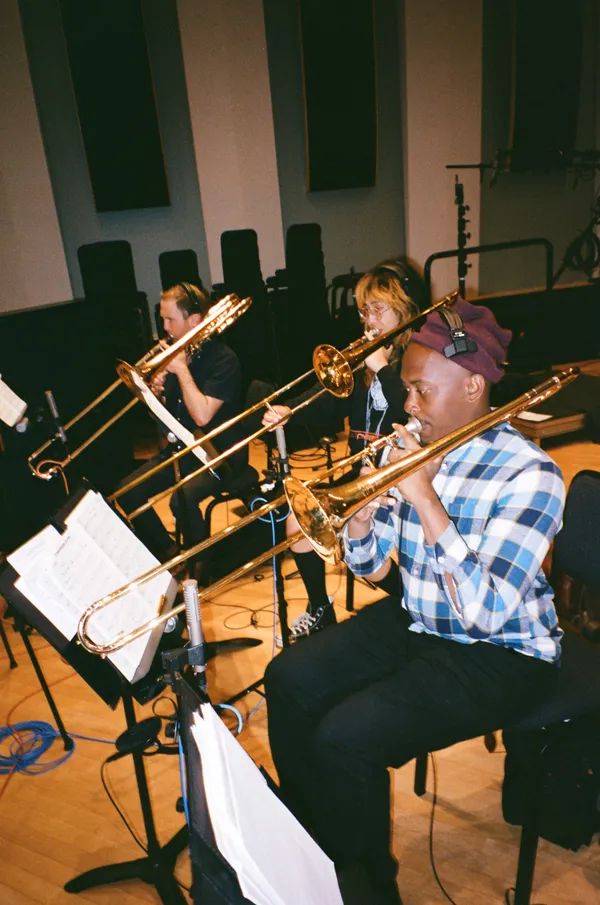 Remee Ashley, Maddie Liu, and Matt Evans at Evergreen Studios with The Marlonius Jazz Orchestra 7.8.25 (Burbank, CA USA)