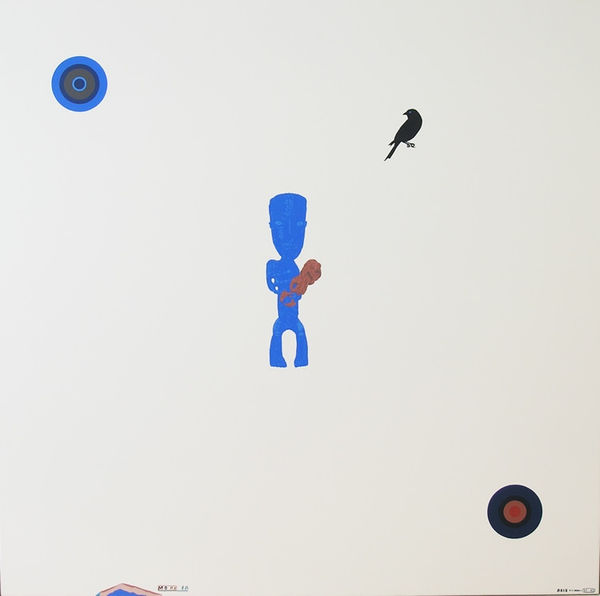 Shane Cotton, Blue Madonna, 2003