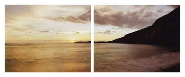Mark Adams, At Hikiau Heiau, Evening View Across Kealakekua Bay to Kaawaloa, Hawaii, 2002
