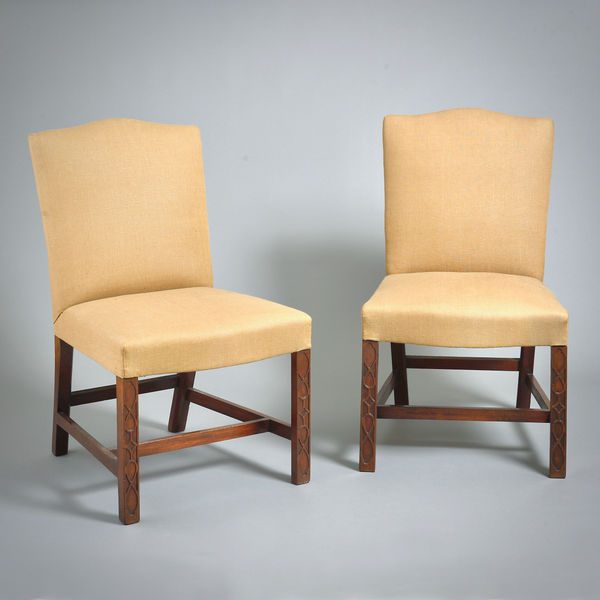 PAIR OF GEORGE III SCOTTISH MAHOGANY SIDE CHAIRS